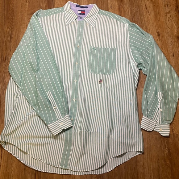 Tommy Hilfiger Other - Large color block Tommy Hilfiger button down